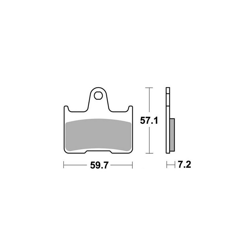 SET PASTIGLIE FRENO POSTERIORI SINTERIZZATE SBS 984 LS BMW M 1000 RR 2021-2024