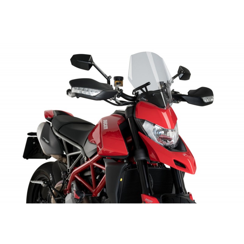 PUIG SPORT NEW GENERATION WINDSCREEN DUCATI HYPERMOTARD 950 2021-2024, LIGHT SMOKE