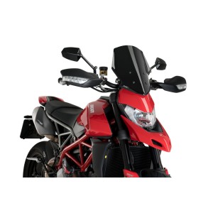 PUIG SPORT WINDSCHUTZSCHEIBE NEW GENERATION DUCATI HYPERMOTARD 950 RVE 2021-2024, SCHWARZ