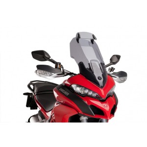 CUPOLINO PUIG TOURING CON DEFLETTORE DUCATI MULTISTRADA 950 2021, FUME CHIARO