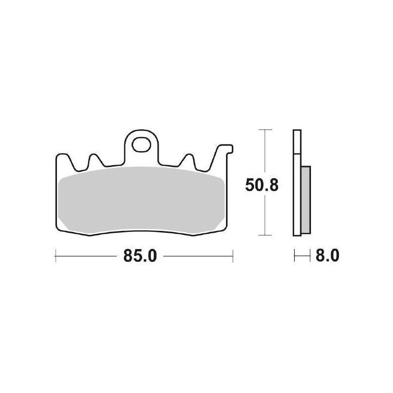 SET PASTIGLIE FRENO ANTERIORI SINTERIZZATE SBS 900 HS DUCATI MULTISTRADA V4 2021-2024