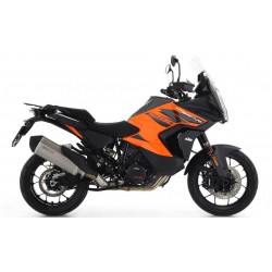 ARROW SONORA EXHAUST KTM 1290 SUPER ADVENTURE S 2021-2024, TITANIUM/CARBON, APPROVED 