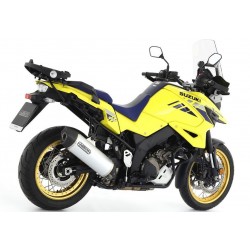 TERMINALE ARROW MAXI RACE-TECH SUZUKI V-STROM XT 1050 2020-2022, ALLUMINIO/CARBONIO, OMOLOGATO