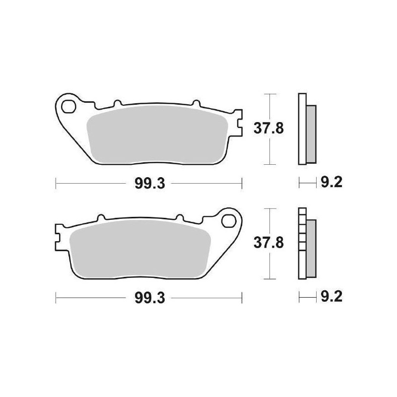SINTERED REAR BRAKE PADS SET SBS 862 LS HONDA CB 1000 R 2021-2025
