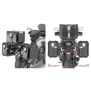 SPEZIFISCHER STAHLROHR-SEITENKOFFERTRÄGE GIVI PL ONE-FIT MONOKEY CAM-SIDE HONDA CB 500 X 2021-2023