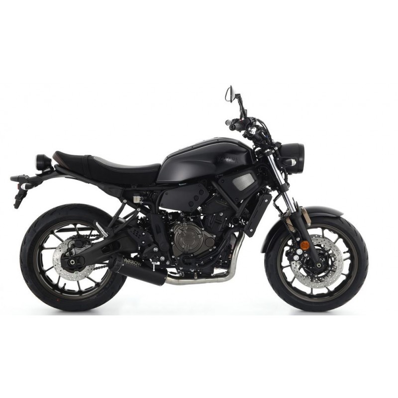 IMPIANTO DI SCARICO COMPLETO ARROW REBEL YAMAHA XSR 700 2021-2023, ACCIAIO DARK/CARBONIO, CATALIZZATO