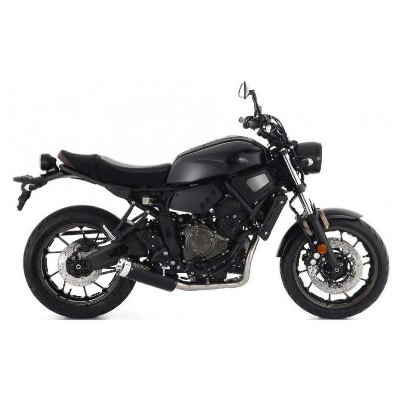 IMPIANTO DI SCARICO COMPLETO ARROW REBEL YAMAHA XSR 700 2021-2023, ACCIAIO DARK/ALLUMINIO, CATALIZZATO