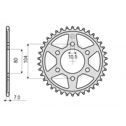 CORONA DE ACERO PARA CADENA 525 KAWASAKI NINJA 1000 SX 2020