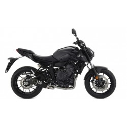 ARROW WORKS FULL EXHAUST SYSTEM YAMAHA MT-07 2021-2024, DARK STEEL/CARBON, DEKAT 