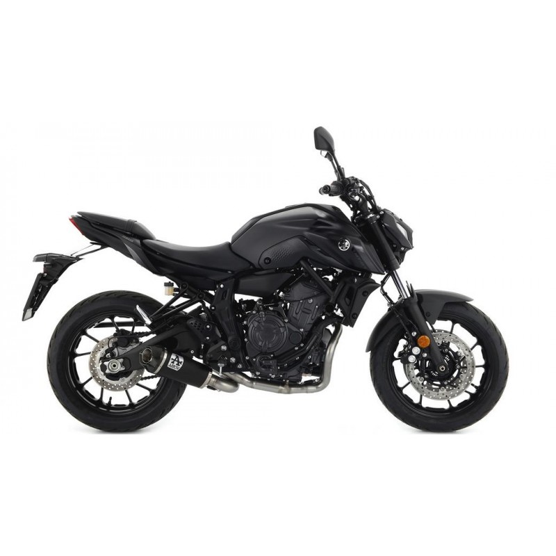 IMPIANTO DI SCARICO COMPLETO ARROW WORKS YAMAHA MT-07 2021-2024, ACCIAIO DARK/CARBONIO, CATALIZZATO 