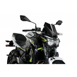 PUIG SPORT WINDSCHUTZSCHEIBE NEW GENERATION KAWASAKI Z 650 2021-2023, SCHWARZ