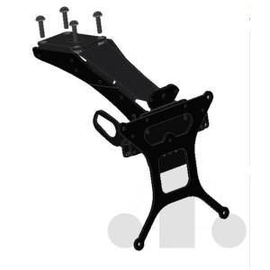 PORTATARGA KAWASAKI Z 650 2021-2023, CON INCLINAZIONE REGOLABILE