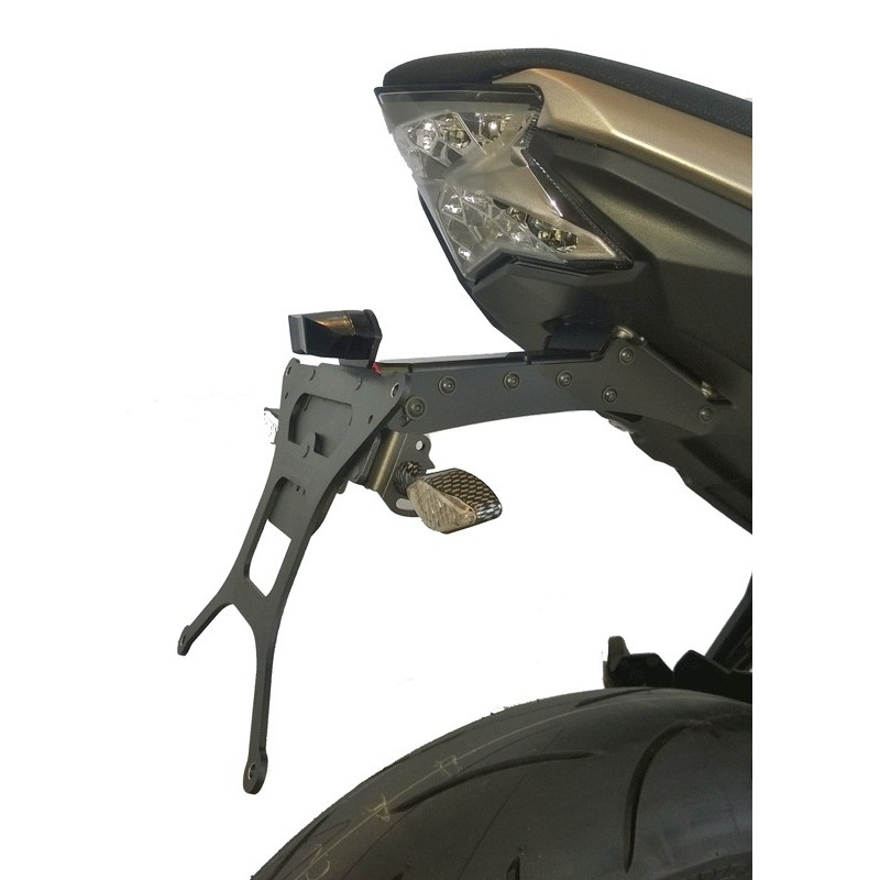 LICENSE PLATE SUPPORT KAWASAKI Z 650 2021-2023, WITH ADJUSTABLE INCLINATION