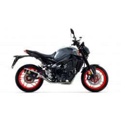 IMPIANTO DI SCARICO COMPLETO ARROW THUNDER YAMAHA MT-09 2021-2022, ALLUMINIO DARK/CARBONIO, CATALIZZATO