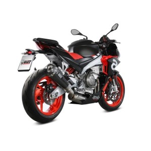 IMPIANTO DI SCARICO COMPLETO MIVV DELTA RACE APRILIA TUONO 660 2021-2024, CARBONIO PASSAGGIO ALTO