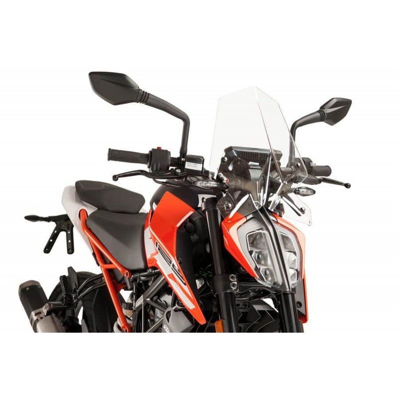 PUIG SPORT WINDSCHUTZSCHEIBE NEW GENERATION KTM 390 DUKE 2021-2023, TRANSPARENT