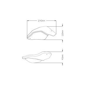 PAR DE EXTENSIONES PUIG PARA MANGUITOS ORIGINALES KTM 690 ENDURO R 2021-2023