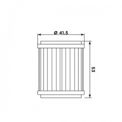 FILTRO DE ACEITE MEIWA 651 KTM 690 SMC R 2021-2024