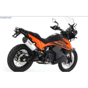 TERMINALE ARROW RACE-TECH KTM 890 ADVENTURE R 2021-2022, ALLUMINIO/CARBONIO, OMOLOGATO
