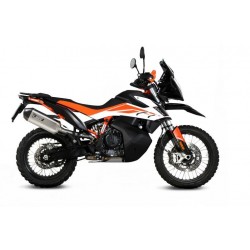 TERMINALE MIVV SPEED EDGE KTM 890 ADVENTURE R 2021-2022, OMOLOGATO ACCIAIO/CARBONIO