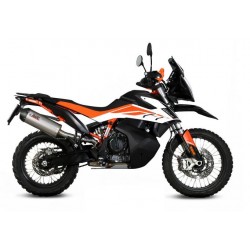 EXHAUST MIVV OVAL KTM 890 ADVENTURE R 2021-2022, APPROVED TITANIUM/CARBON