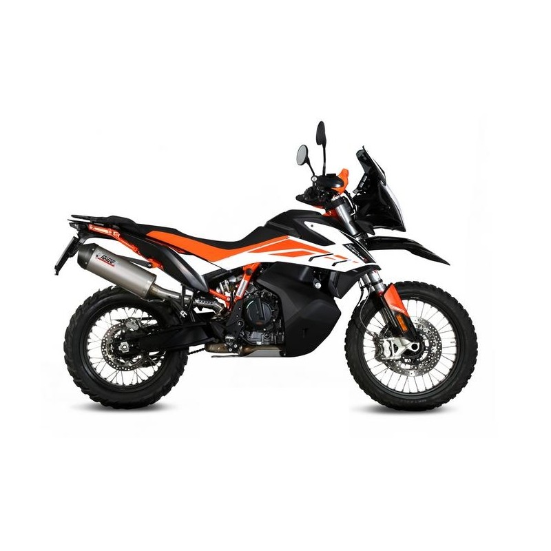 EXHAUST MIVV OVAL KTM 890 ADVENTURE R 2021-2022, APPROVED TITANIUM/CARBON