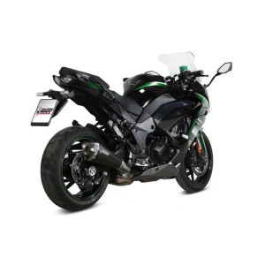 TERMINALE MIVV DELTA RACE KAWASAKI NINJA 1000 SX 2021-2024, OMOLOGATO BLACK/CARBONIO