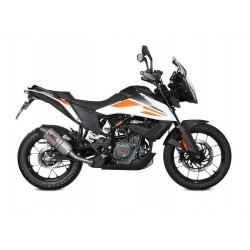 TERMINALE MIVV OVALE KTM 390 ADVENTURE 2020, OMOLOGATO TITANIO/CARBONIO