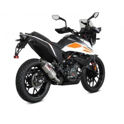 TERMINALE MIVV OVALE KTM 390 ADVENTURE 2020, OMOLOGATO TITANIO/CARBONIO