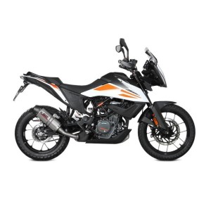 TERMINALE MIVV OVALE KTM 390 ADVENTURE 2021, OMOLOGATO TITANIO/CARBONIO
