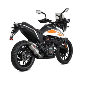 TERMINALE MIVV OVALE KTM 390 ADVENTURE 2021, OMOLOGATO TITANIO/CARBONIO