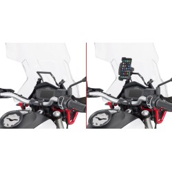 BANDOLERA DE ALUMINIO GIVI PARA FIJACIÓN DE SMARTPHONE MOTO GUZZI V85 TT 2021-2024