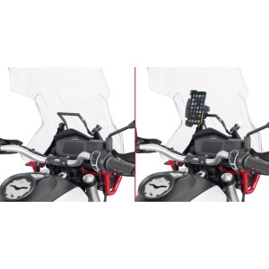 TRAVERSINO IN ALLUMINIO GIVI PER MONTAGGIO SMARTPHONE MOTO GUZZI V85 TT 2021-2024