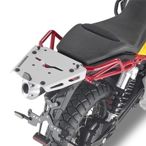 REAR ATTACHMENT GIVI IN ALUMINUM FOR FIXING THE MONOKEY CASE MOTO GUZZI V85 TT 2021-2024