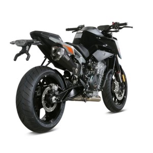 TERMINALE MIVV DELTA RACE KTM 890 DUKE R 2021-2023, OMOLOGATO BLACK/CARBONIO