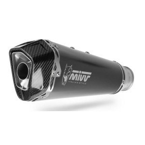 TERMINALE MIVV DELTA RACE KTM 890 DUKE R 2021-2023, OMOLOGATO BLACK/CARBONIO