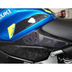 COPPIA ADESIVI 3D PROTEZIONE LATERALE SERBATOIO SUZUKI GSX-S 1000 2021-2024 GIALLO FLUO