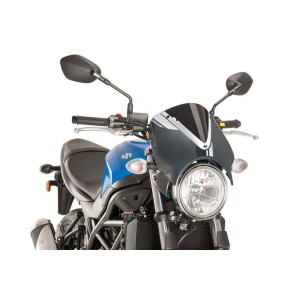 PUIG RETRO WINDSHIELD SUZUKI SV 650 2021-2024, BLACK/CARBON