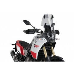 CUPOLINO PUIG TOURING CON DEFLETTORE YAMAHA TENERE 700 2021-2024, FUME CHIARO