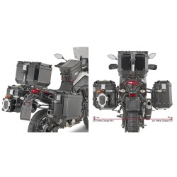 SPEZIFISCHER STAHLROHR-SEITENKOFFERTRÄGE GIVI PL ONE-FIT MONOKEY CAM-SIDE YAMAHA TENERE 700 2021-2024