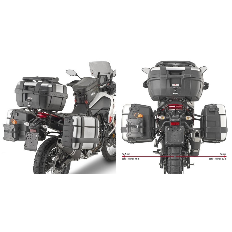 GIVI PL ONE-FIT MONOKEY SIDE CASE HOLDER YAMAHA TENERE 700 2021-2024
