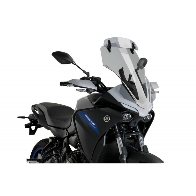 CUPOLINO PUIG TOURING CON DEFLETTORE YAMAHA TRACER 7 2021-2022, FUME CHIARO