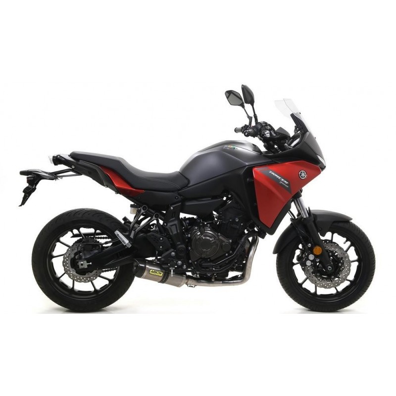 IMPIANTO DI SCARICO COMPLETO BASSO ARROW THUNDER YAMAHA TRACER 7 2021-2022, TITANIO/CARBONIO, DEKAT