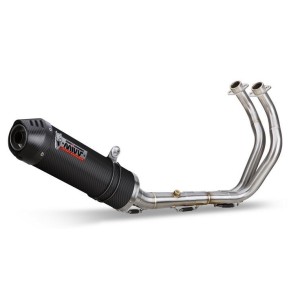 IMPIANTO DI SCARICO COMPLETO MIVV OVALE YAMAHA TRACER 7 2021-2022, DEKAT CARBONIO