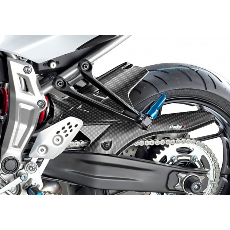 PARAFANGO POSTERIORE PUIG YAMAHA XSR 700 2021-2023, CARBON LOOK