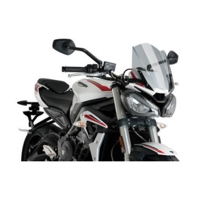 PARABRISAS PUIG SPORT NEW GENERATION TRIUMPH STREET TRIPLE 765 R 2021-2022, AHUMADO CLARO