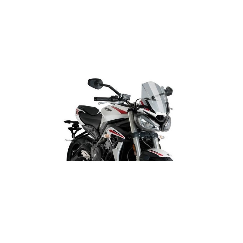 CUPOLINO PUIG SPORT NEW GENERATION TRIUMPH STREET TRIPLE R 765 2021-2022, FUME CHIARO