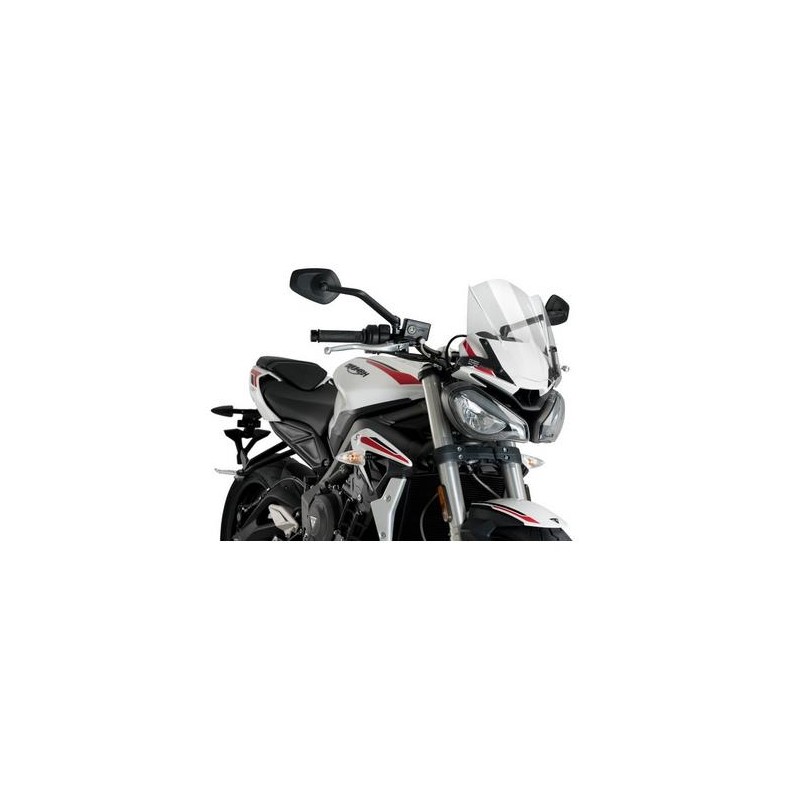 CUPOLINO PUIG SPORT NEW GENERATION TRIUMPH STREET TRIPLE R 765 2021-2022, TRASPARENTE