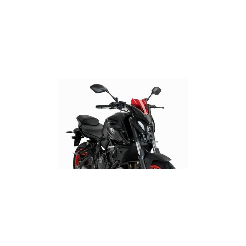 PARABRISAS PUIG SPORT NEW GENERATION YAMAHA MT-07 2021-2024, ROJO