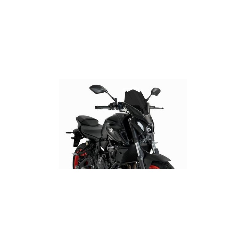 PUIG TOURING WINDSCHUTZSCHEIBE NEW GENERATION YAMAHA MT-07 2021-2024, DUNKLE RAUCH